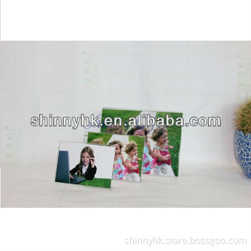 cheap L shape acrylic 3d photo frame SI-20120657